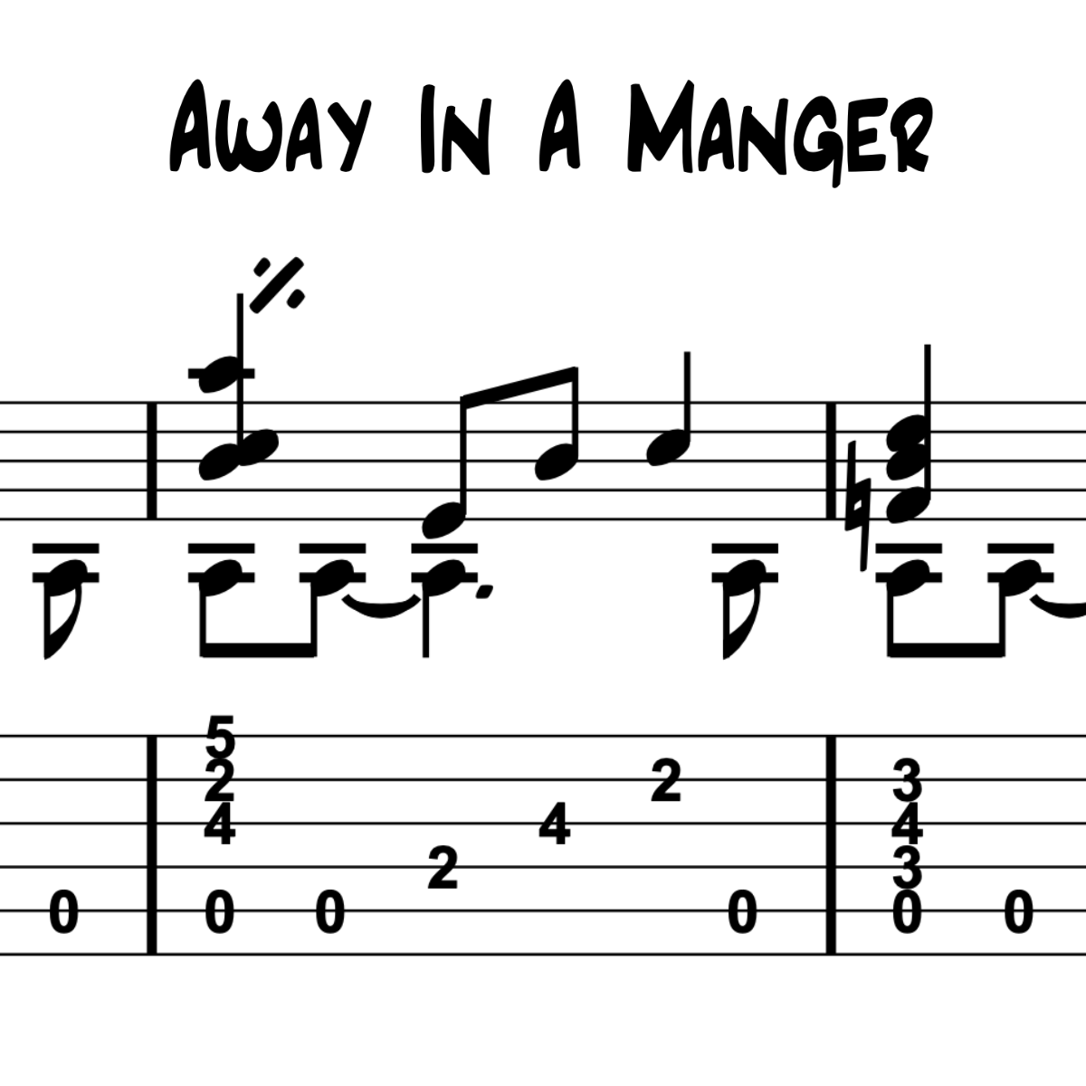 Away In A Manger (PDF Transcription)