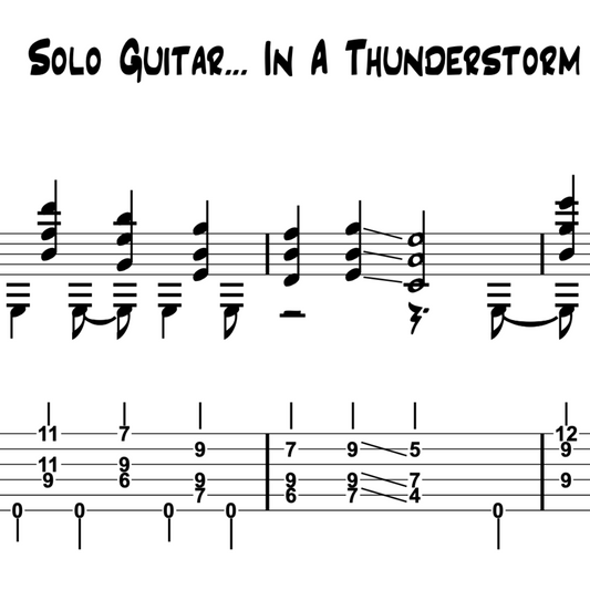 Solo Guitar... In A Thunderstorm (PDF Transcription)