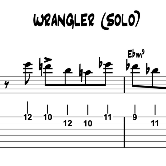 Wrangler (ACE Guitar Solo - PDF Transcription)