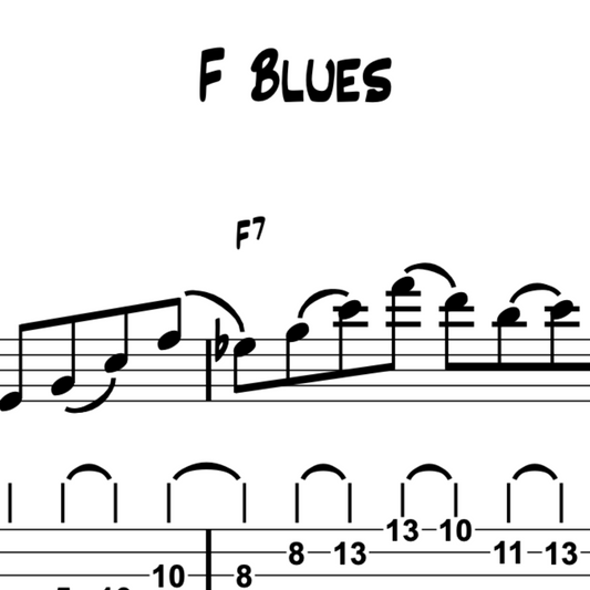 F Blues at 340bpm (PDF Transcription)