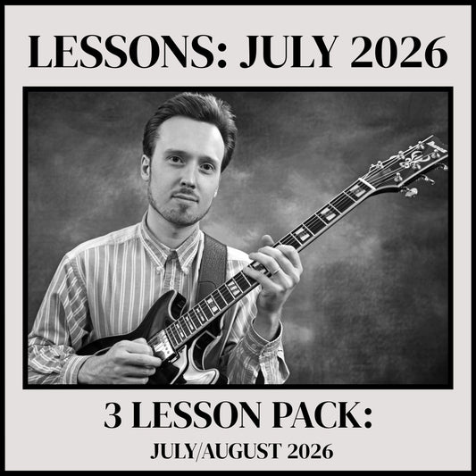 3 Pack Of 1-On-1 Lessons: JULY 2026