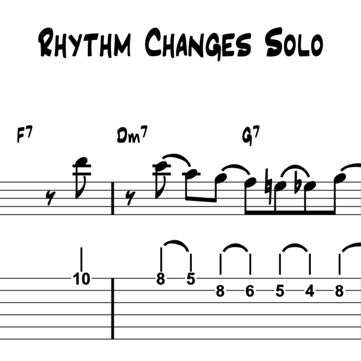 Rhythm Changes at 330bpm (PDF Transcription)